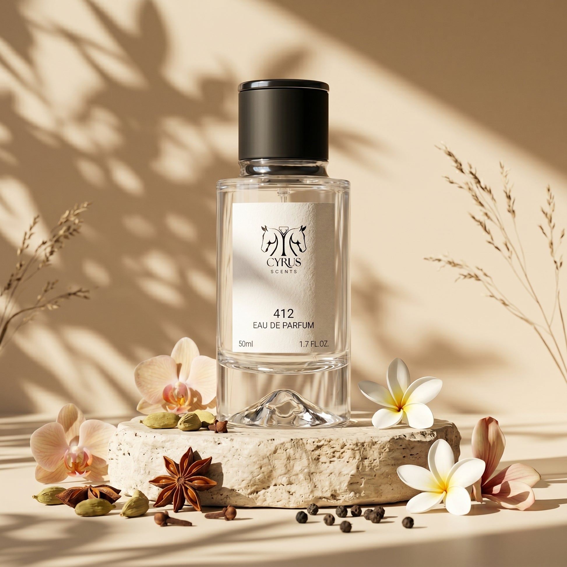 Cyrus 412 - Inspired by N° 5 Floral, Amber, Sensual Musk, Rosendo Mateu Olfactive Expressions